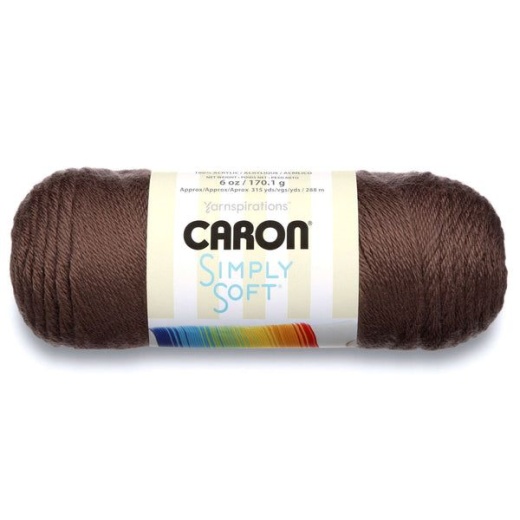 Spinrite Caron Simply Soft Solids Yarn Taupe 1 Pack Of 9 Skein