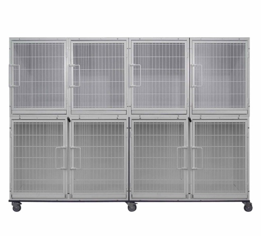 Paw Brothers White Modular Cage Med Short Short Bank