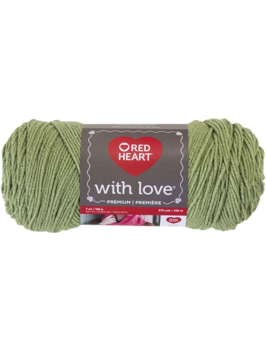 Red Heart with Love Yarn, Lettuce