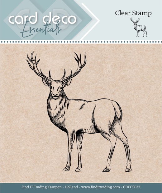 Find It Trading Card Deco Essentials Clear Stamp Deer