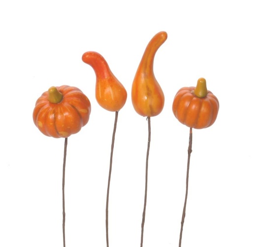 Gourd And Pumpkin Picks Assorted Styles