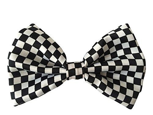 Halloween Wholesalers Bowtie in Black & White Check
