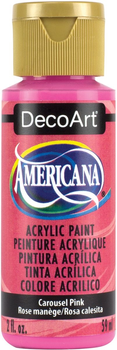 Americana Acrylic Paint 2Oz Carousel Pink Semi Opaque