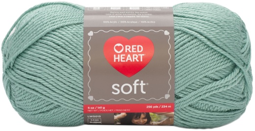 Red Heart Soft Yarn Seafoam 1 Pack Of 6 Skein