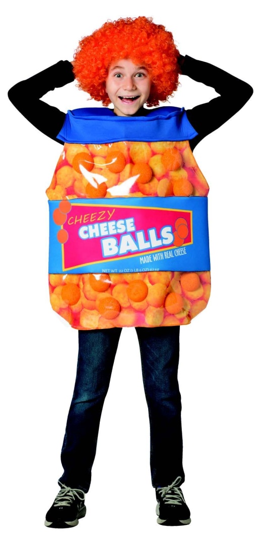 Rasta Imposta Cheeseballs Costume - Funny Food Outfit for Kids