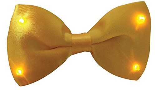 Halloween Wholesalers Light Up Led Bowtie (Yellow)
