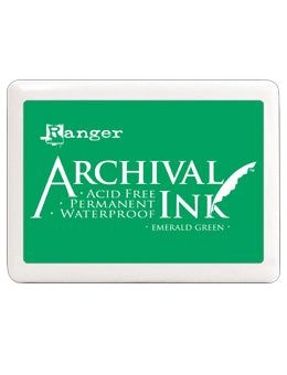 Ranger Archival Ink Jumbo Ink Pad 3 Emerald Green