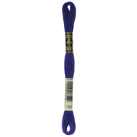 DMC 6-Strand Embroidery Cotton 8.7Yd Royal Blue