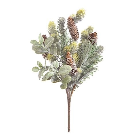 Flocked Pine Bush 10 X 20.5 Inches - Darice Crafts AC