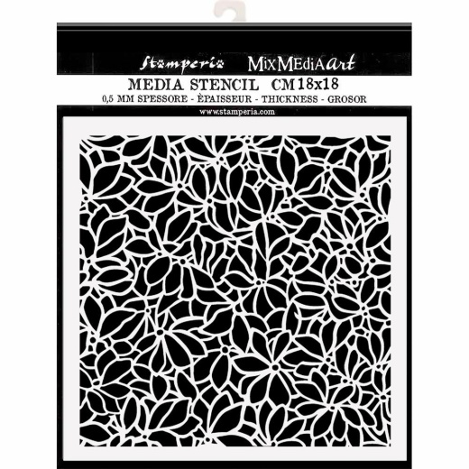 Stamperia Stencil 7 Inch X7 Inch Flower Pattern Klimt