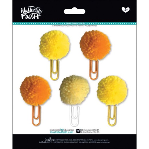 Illustrated Faith Basics Collection Pom Pom Clips Bananas For You Mix
