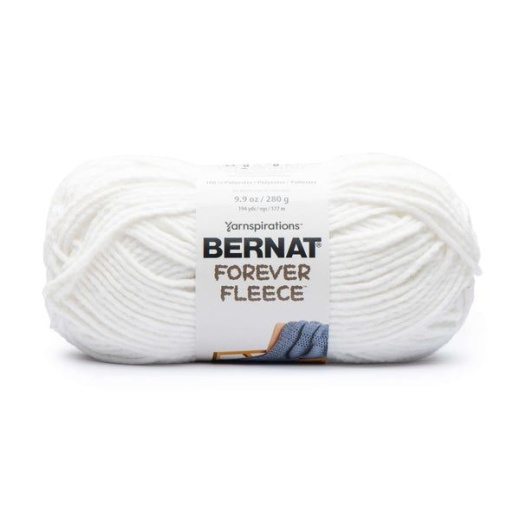 Spinrite Bernat Forever Fleece Yarn White Noise Pack Of 1 Skein