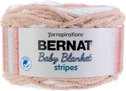 Bernat Baby Blanket Stripes Yarn Coral Bells 1 Pack Of 1 Skein