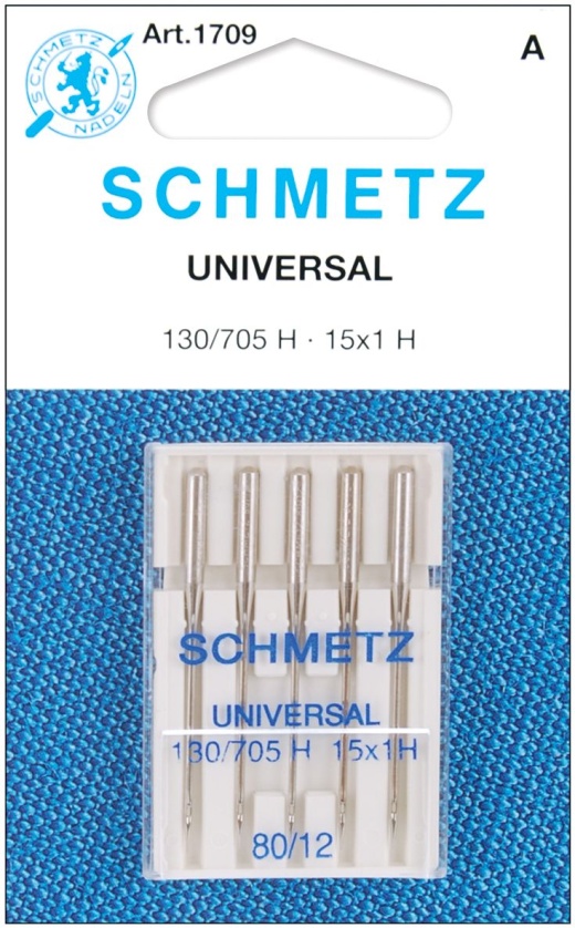 Schmetz Universal Machine Needles-Size 12/80 5 Per Pkg