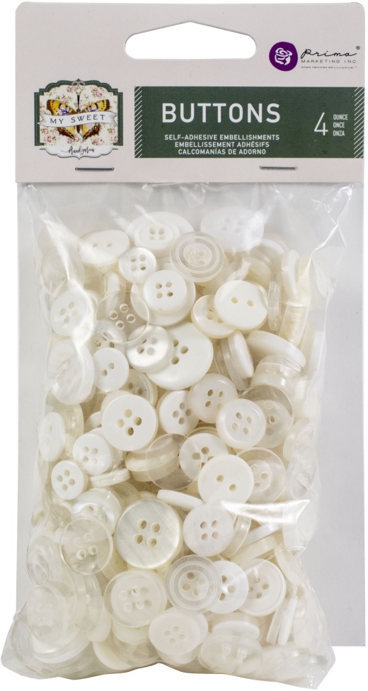 My Sweet By Frank Garcia Buttons 4Oz - Craft Embellishments to Elevate Your Creations