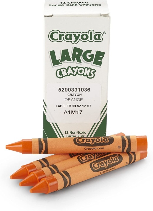 Crayola Bulk Crayons, Large Size - Orange