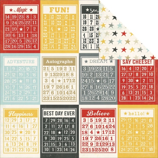 Say Cheese Collection 12 X 12 Double Sided Paper Bingo Cards