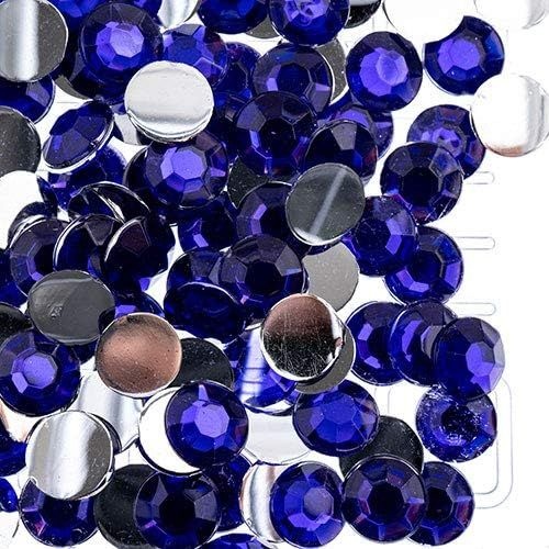 John Bead Acrylic Round Flat Back Rhinestones 8Mm Ss39 Purple 1000Pcsbag