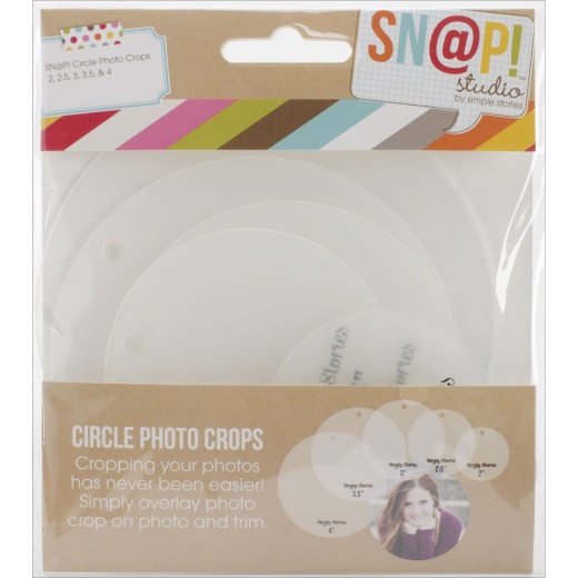 Sn@p Photo Crops 5 Per Pkg Circle - Simple Stories