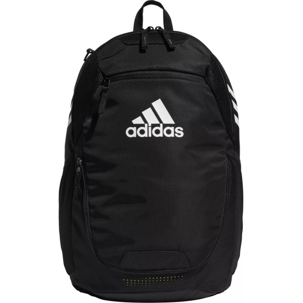 Adidas Stadium 3 Black Soccer Backpack Size: 19.5" X 11" X 10.5". Color: Black