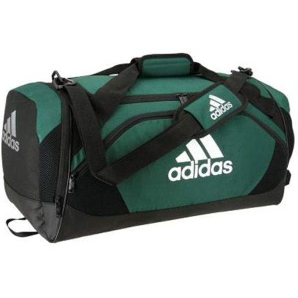 Adidas Team Issue Ii Medium Dark Green Duffel Bag Size: 26" X 12.5" X 13.5". Color: Forest/White