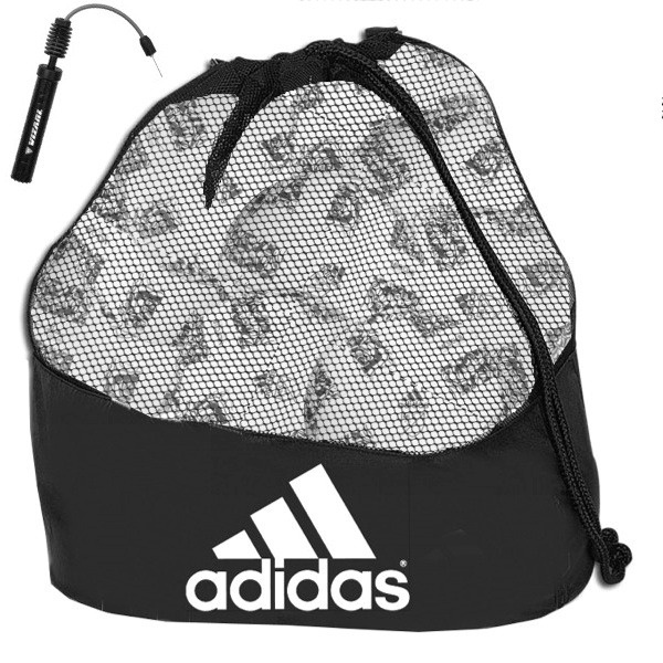 Adidas Mls Nfhs League White/Black/Silver Soccer Ball Package