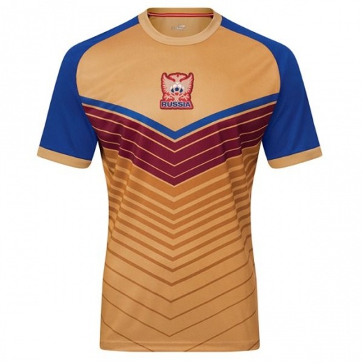 Xara Russia International Iv Soccer Jersey Color: Gold/Red/Royal. Size: Youth Medium
