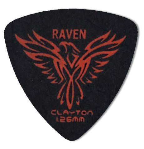 Steve Clayton™ Black Raven Pick: Rounded Triangle
