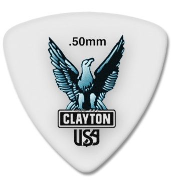 Steve Clayton™ Acetal/Polymer Pick: Rounded Triangle, .50mm, Pack of 72