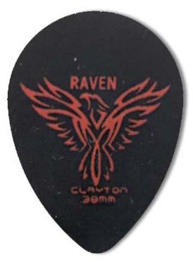 Steve Clayton Black Raven Pick - Small Teardrop