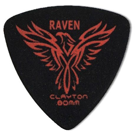 Steve Clayton™ Black Raven Pick: Rounded Triangle, .80mm, Pack of 12