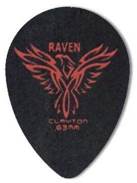 Steve Clayton Black Raven Pick - Small Teardrop