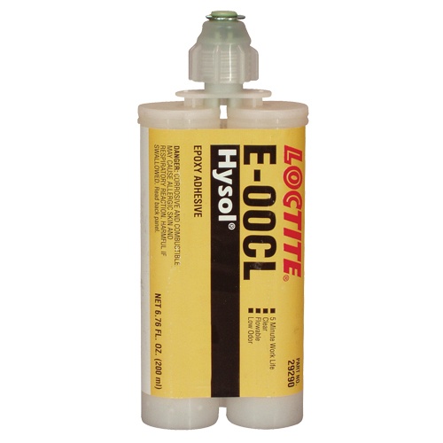 E-00Cl™ Structural Adhesives, 200 Ml, Dual Cartridge, Two-Part, Clear