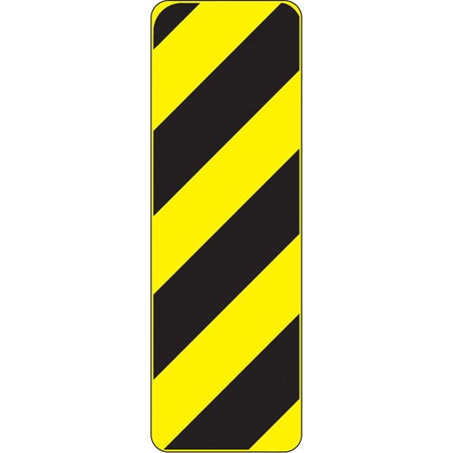 Hazard Traffic Sign, 24" X 6", Aluminum, Pictogram