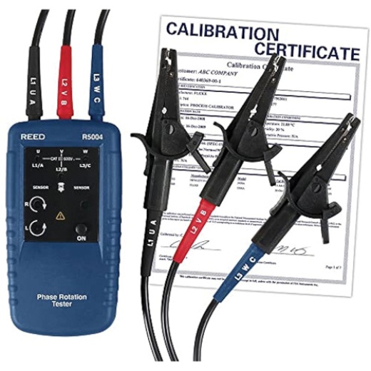 Motor Rotation Check Phase And Motor Rotation Tester With Calibration Certificate