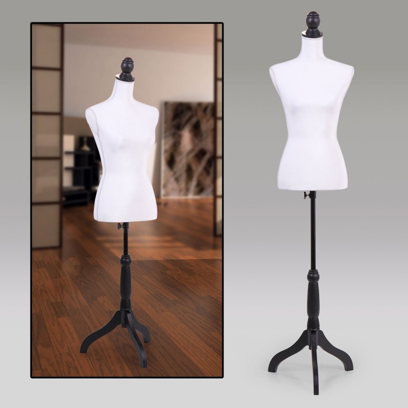 White Female Mannequin Torso Clothing Display