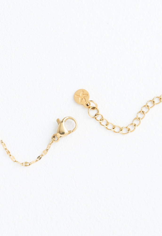 Let The Light In Gold Necklace In Rose Druzy