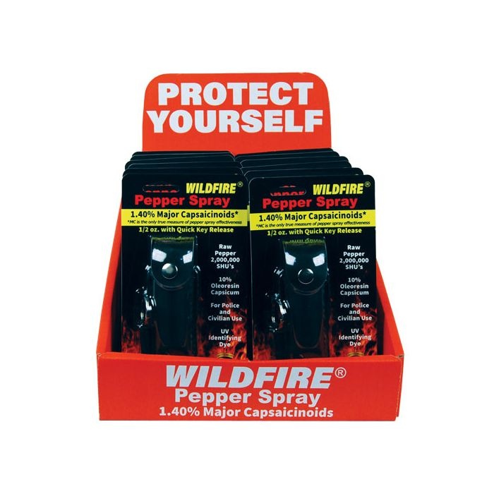 Wildfire Display 12 1/2Oz Leatherette Black