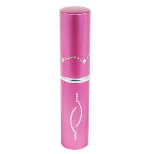 Stun Master 25,000,000 Volt Rechargeable Lipstick Stun Gun With Flashlight, Pink