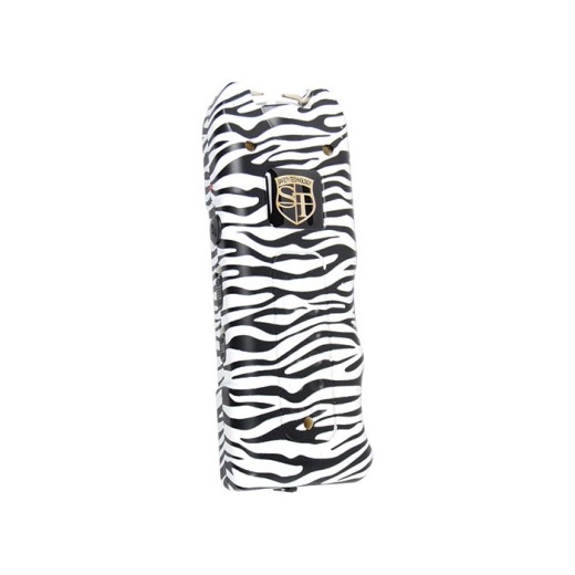 Multiguard Stun Gun, Alarm, And Flashlight With Built In Charger, Zebra
