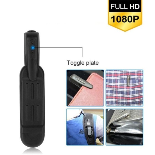 Pocket Clip Hidden Spy Camera With Built In Dvr
