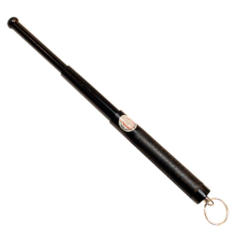 12.5" Black Color Baton With Key Chain