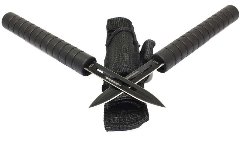 Interlocking Throwing Knives Set of 2 with Sheath