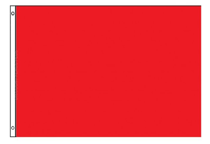 Perrini Poly Nylon 3X5 Red Flag