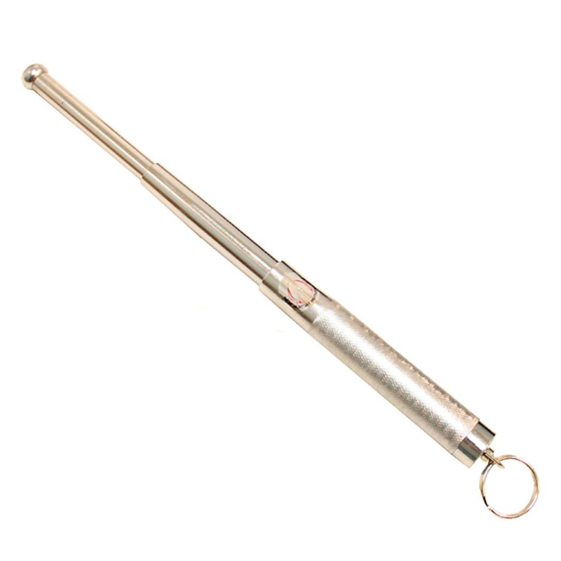 12.5" Silver Color Baton With Key Chain