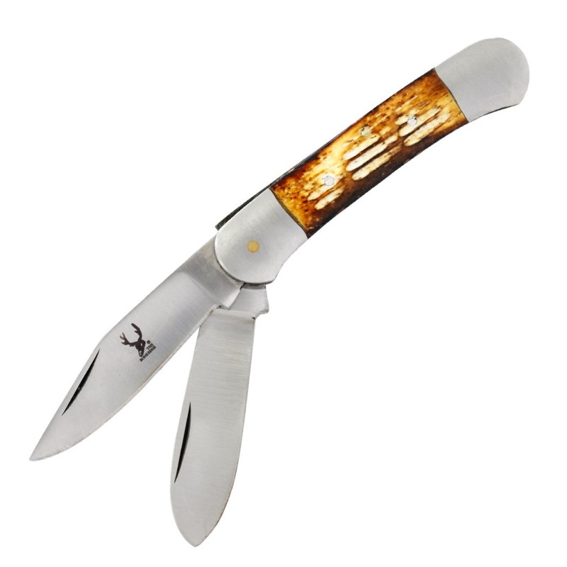 6.5" The Bone Edge Practical Dual-Bladed Pocket Knife