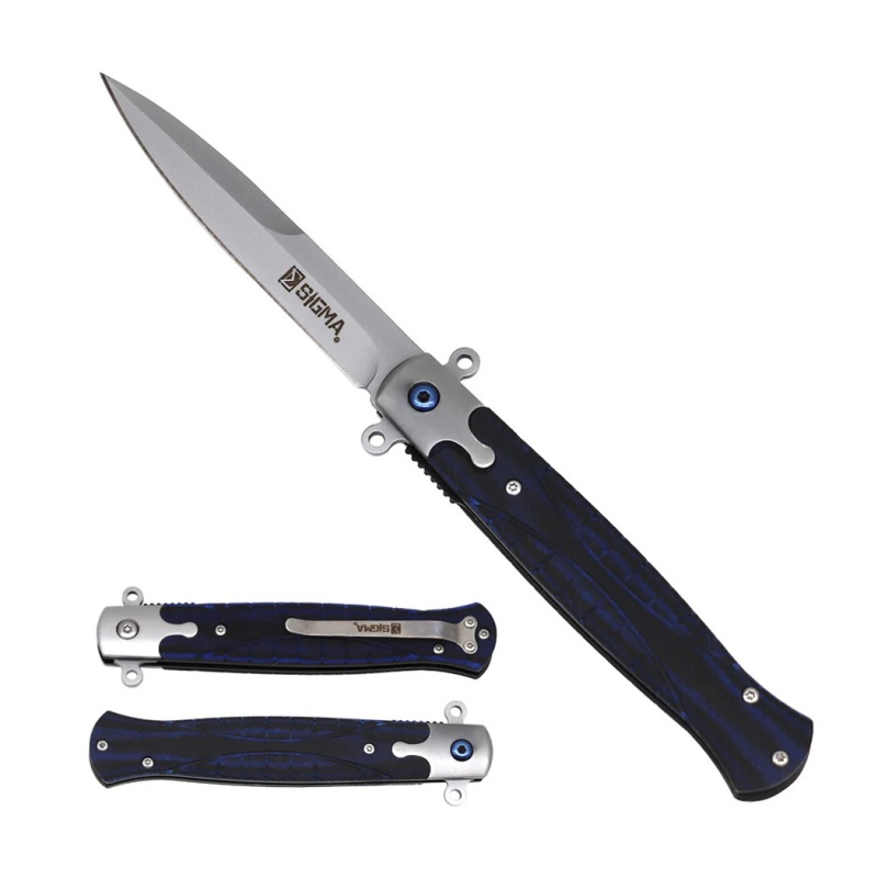 9" Stiletto Style Ball Bearing Folding Knife
