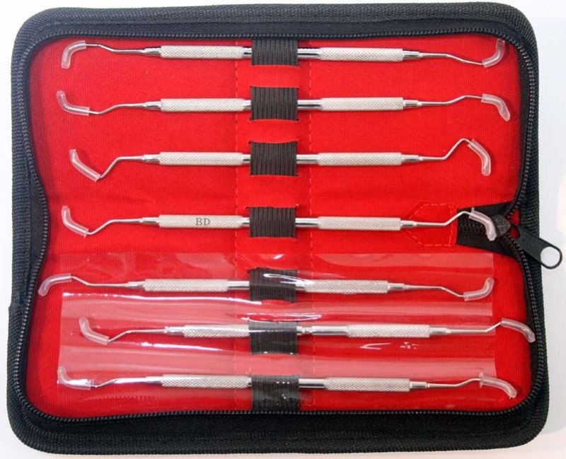 Periodontal Gracey Curettes Set Of 7 Pcs Dental Instruments Double Ended