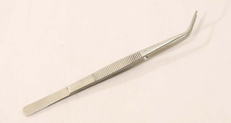 6" Fine Point Dental Tweezer Stainless Steel