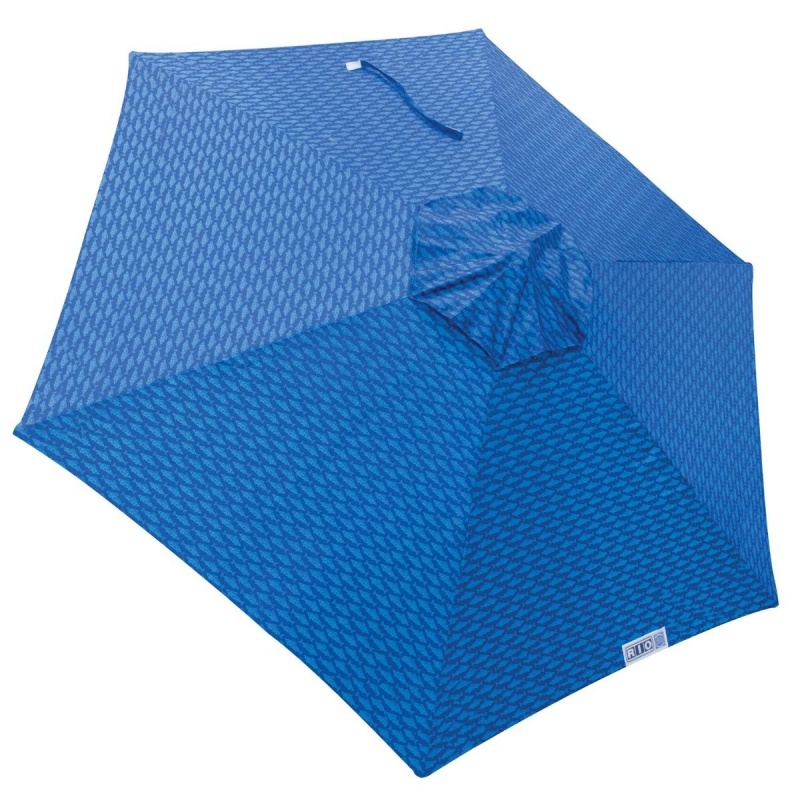Rio 7' Market Umbrella - Blue Fish